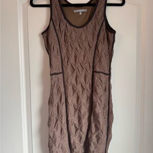 WOW Couture Brown Sleeveless Sheath Mini Dress
